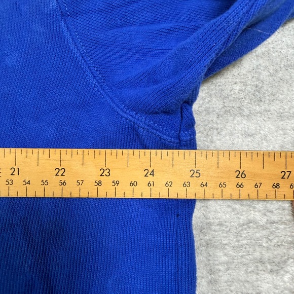 Polo Ralph Lauren Sweatshirt Mens XL Blue Ribbed Quarter Zip Preppy Pony Tech - Picture 10 of 10